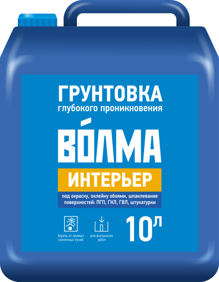 Грунтовка глубокого проникновения "ВОЛМА-Интерьер", 10 л